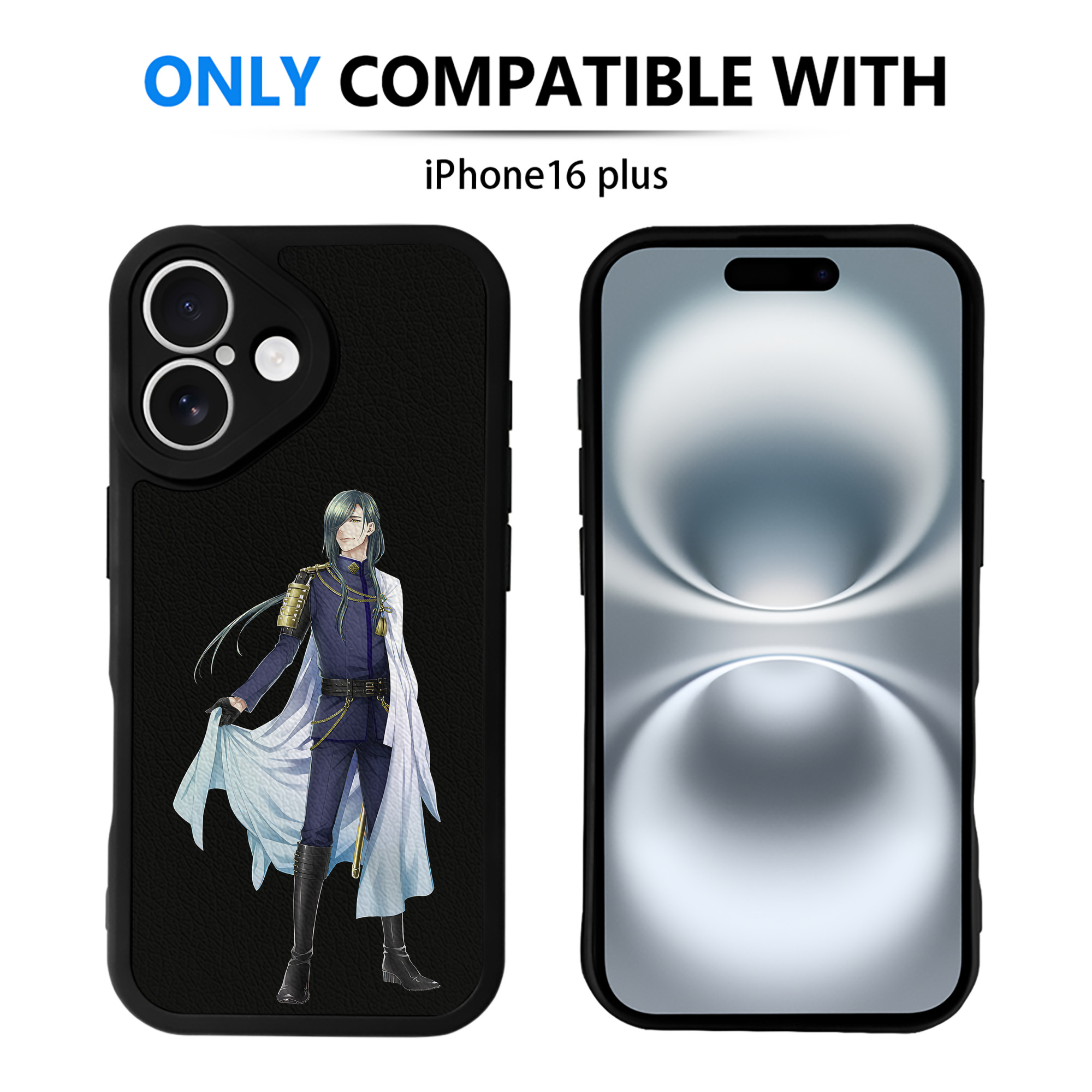 （画像用） 刀剣乱舞 Touken Ranbu 【iPhone 16シリーズ対応】シリコンスマホケース（レザー調） 材質：シリコン